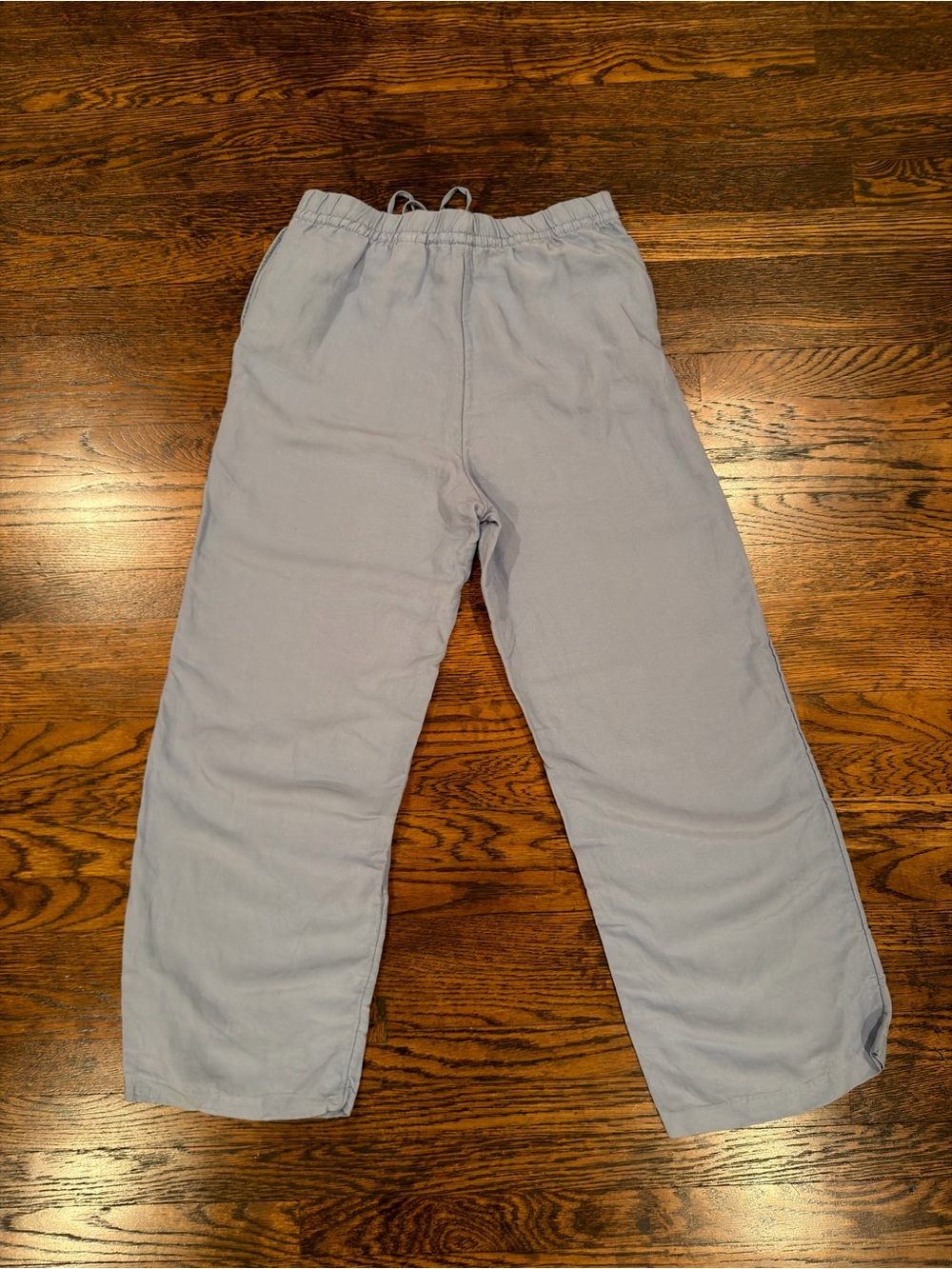 Linen Blend Drawstring Pants - Picture 6 of 6